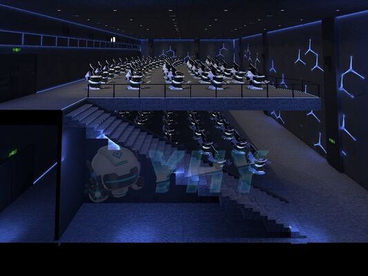 9D VR Dynamic Motion Cinema Simulator Nieuwe Dynamic 360 Rotation Experience Meerdere personen Projectie Spel Vr Attracties Cinema