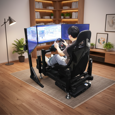 Four-Axis Large-scale Motion-sensing Racing Simulator Cockpit Game Console G-force Car Dynamic Seat Complete Equipment Set