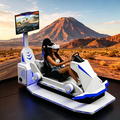 9D Virtual Reality Racing Car Indoor Outdoor Amusement Equipment Glasvezel Aanpassing Vr Driving Gaming Machine Auto