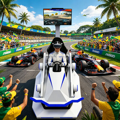 Hot Sell Indoor Dynamic VR 3 Dof Motion Platform Racing Car Simulator Auto Racing Game Equipment