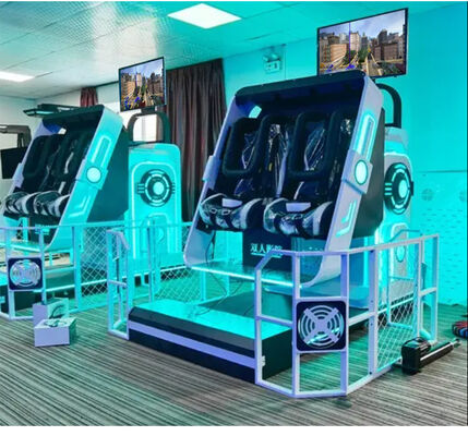 Indoor 9D VR Arcade Cinema Simulator 360 VR Game Machine voor Twee Spelers Metalen Thuisgebruik VR MR Apparatuur