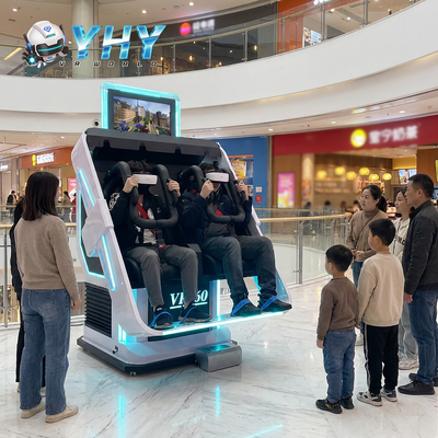 Indoor 9D VR Arcade Cinema Simulator 360 VR Game Machine voor Twee Spelers Metalen Thuisgebruik VR MR Apparatuur