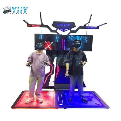 VR Simulator Virtual Reality Extreme Machine Twee spelers Wandelende Ruimte Interactief Winkelcentrum Binnen Buiten