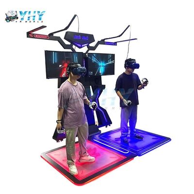 Interactieve binnenspeeltuin Vr Gun Shoot Simulator Game Machine te koop Arcade Vr Battle Machine met HTC Vr-bril
