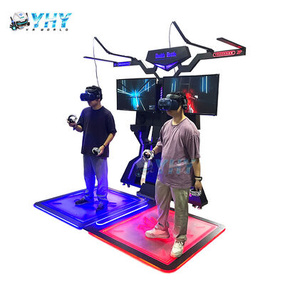 VR Simulator Virtual Reality Extreme Machine Twee spelers Wandelende Ruimte Interactief Winkelcentrum Binnen Buiten