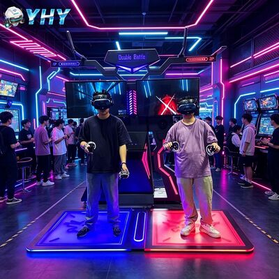 Indoor Multiplayer 9D VR Cinema Interactieve Games Simulator Platform Metaal Constructie Huishoudelijk Gebruik Dagverzorging Vriendelijk 60+