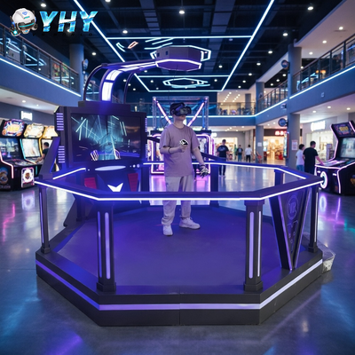 Interactieve VR Games Simulator 9D Virtual Reality 1 Spelers Grote Ruimte HTC 9D VR Simulator voor VR Gaming Park