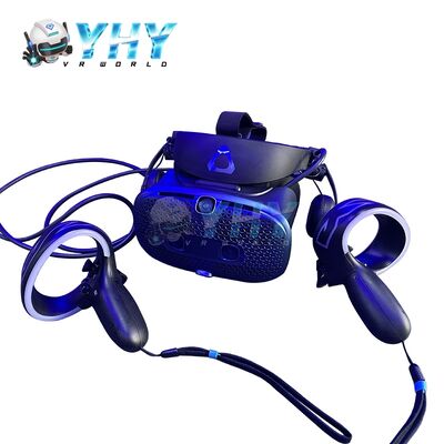 Commercieel Interactief VR-gevechtsstation Blauwe verlichting Meeslepende hindernissenparcours Competitie VR Arcade Machine VR-ervaring