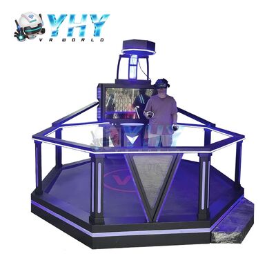 Interactieve VR Games Simulator 9D Virtual Reality 1 Spelers Grote Ruimte HTC 9D VR Simulator voor VR Gaming Park