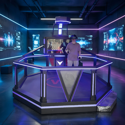 Themapark Indoor Geld verdienen Virtual Reality Battle Games Machine VR Walking Platform