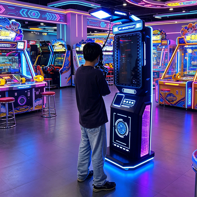 Hoge Rendementen Binnen/Buiten VR Simulator Schiet Arcade Machine Lage Kosten Bedrijf Team Battle VR Garden Metaal voor Publiek