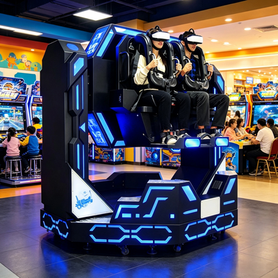 YHY Design Patent 1080 graden roterende 9D VR Iron Warrior Achtbaan Arcade Game Machine