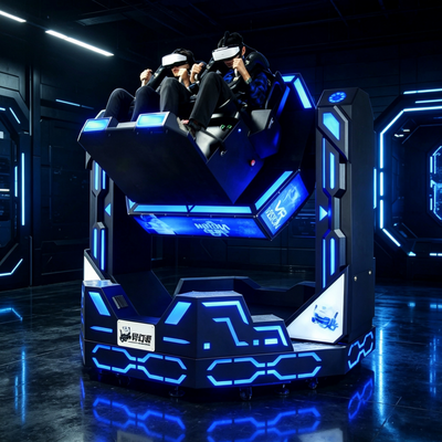 Commerciële 2 zitplaatsen 1080 Motion Platform VR Roller Coaster Simulator met Immersive Sync Motion Wind Effect
