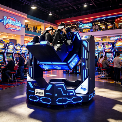Immersive 9D VR 360 720 1080 Grade Flight Simulator Roller Coaster Ride Machine Voor FEC & Amusement Centers