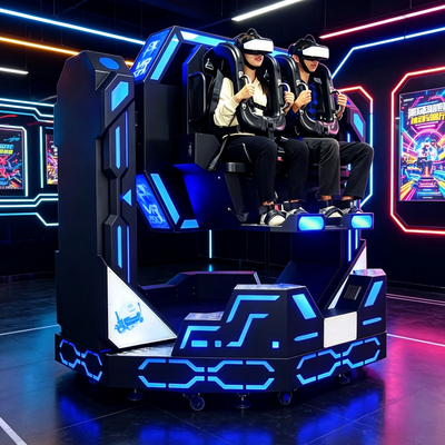 Hoge ROI Commerciële 1080 Graden VR Achtbaan Simulator 2 Persoons Machine voor Winkelcentra