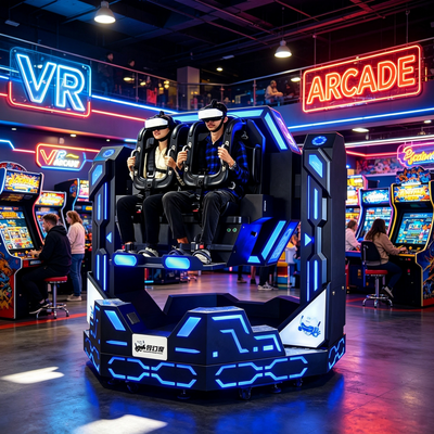 Snelle terugverdientijd VR Amusement Rit 1080 Graden VR 360 720 1080 Vlucht & Achtbaan Simulator Machine