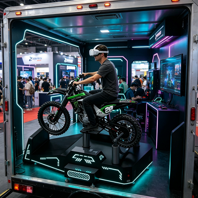 Extreme Thrill Commercial VR Mountain Bike Simulator: Single-Player Real-Time Riding Experience