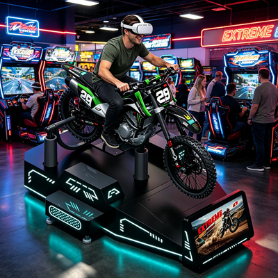 Extreme Thrill Commercial VR Mountain Bike Simulator: Single-Player Real-Time Riding Experience