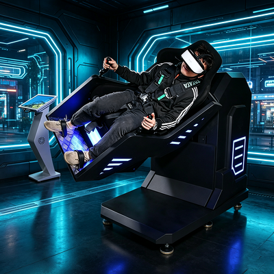 Dynamic Single Seat 360 Degree Roller Coaster Ride VR Arcade Motion Platform with Deepoon 4K Headset