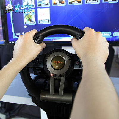 YHY 9D Racing Car Three Screen Six Axis Virtual Reality Drive Simulator Arcade Game Center Indoor Shopping Mall 