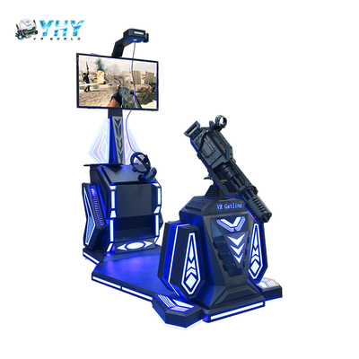 China Manufacturer 9D Shooting VR Gatling Indoor Arcade Game Machine Standing Shoot Gaming in Amusement Park 