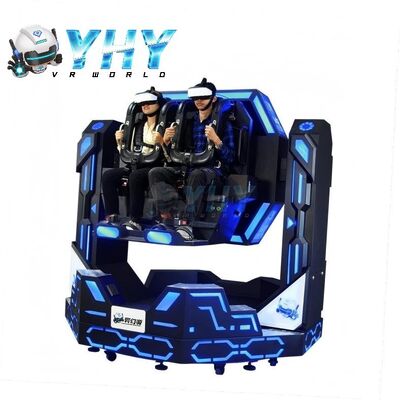 1080 Graden Achtbaan 9d Vr Simulator Draaiende Ritten 2 Stoel Spelmachine Virtual Reality Indoor Spelpark