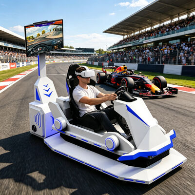 Realidad Virtual Driving Game Machine VR Car Racing Simulator in het VR Theme Park