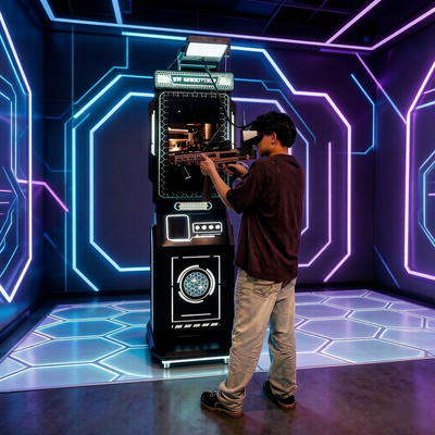 Hot Sale Commerciële 9D VR Shoot Simulator Machine Interactieve VR Gun Shoot Game voor Arcade Center