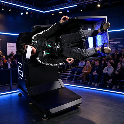 Fabrieks directe verkoop Mini 360 graden roterende singleplayer VR-bewegingssimulator voor themapark-entertainmentcentrum
