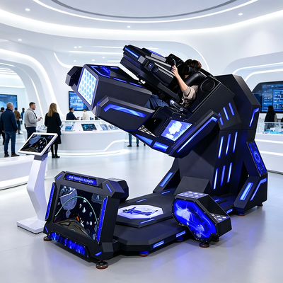 3-in-1 VR 360 Terminator Simulator met achtbaanrace en vluchtsimulatie voor winkelcentra