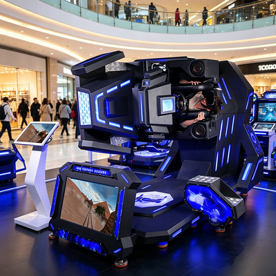Commerciële 3-in-1 360 VR Arcade Machine: Achtbaan, Raceauto & Vliegsimulator