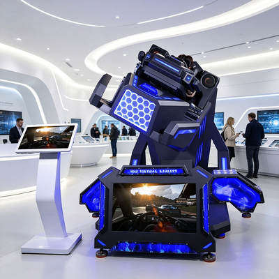 Ruimtebesparende 3-in-1 360 graden roterende VR Arcade Simulator met hoge ROI