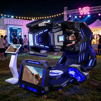 Ultimate Security 360 graden draaiende VR simulator met schouder veiligheid slot systeem